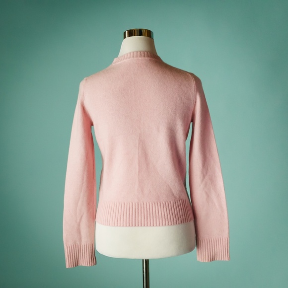 J Crew S Pink Cashmere Boyfriend Crew Sweater - Picture 4 of 5